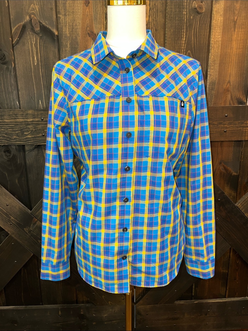 Alaskan Hardgear Duluth Blue Paid Flannel Shirt M Wool Blend Outdoor Gorpcore